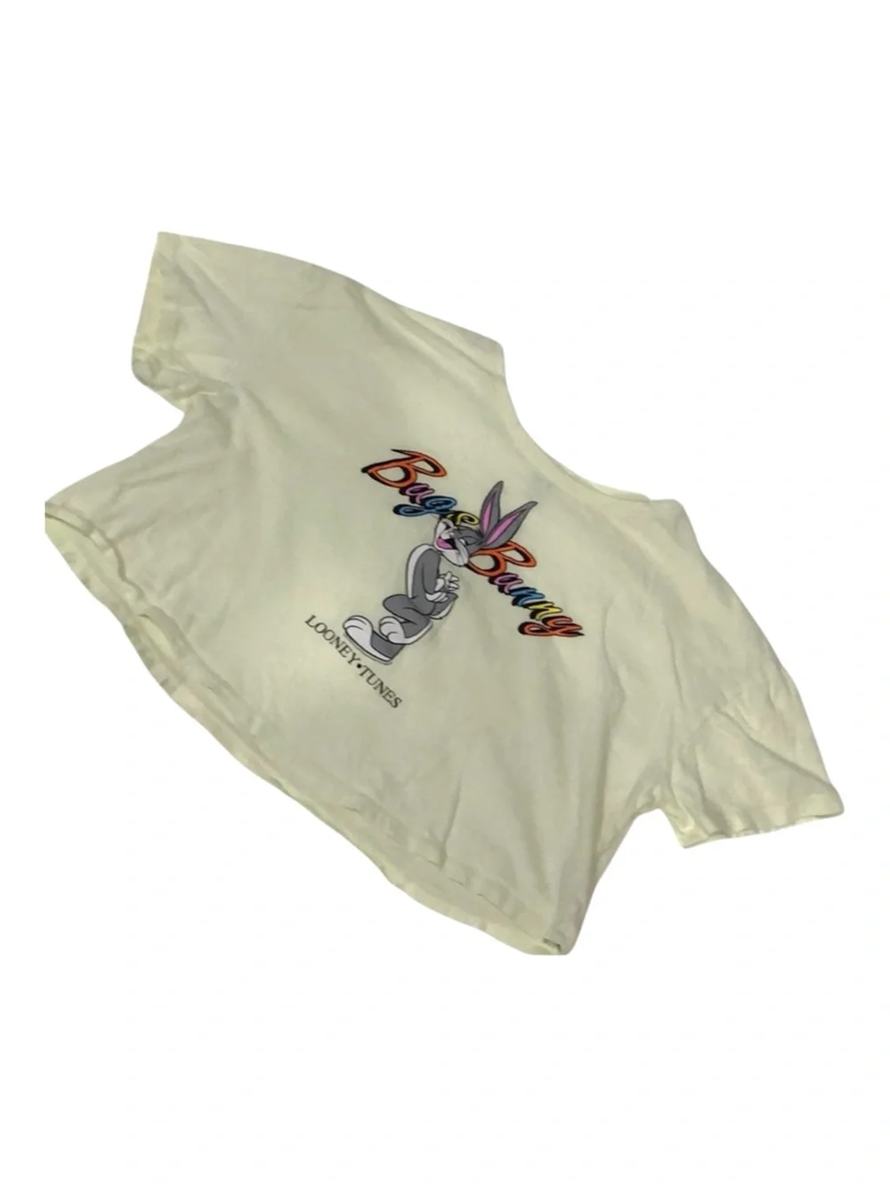 Old Navy Looney Tunes Bugs Bunny Graphic Crop Top – Girls XL – Yellow